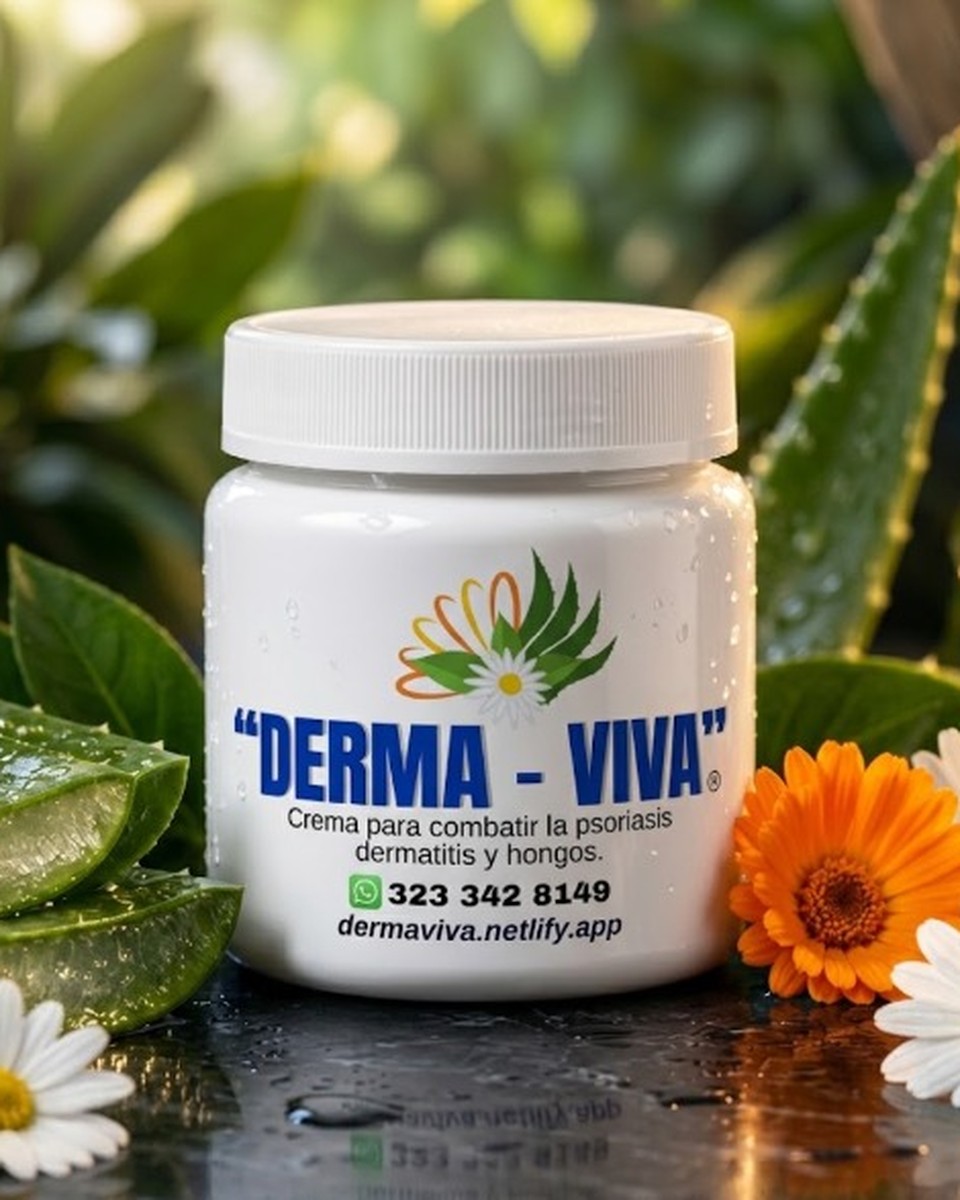 Frasco de “DERMA-VIVA”